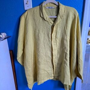 Poshmark Light Yellow Button-Up Shirt